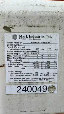 MARKLIFT CH30KBN Manlifts | Global Machine Brokers, LLC (8)