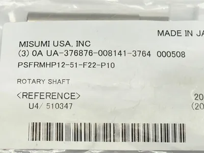 PSFRMHP12-51-F22-P10 | Misumi  One Ended Rotary Shaft 22mm/12mm Dia 51mm L QTY 2 - New
