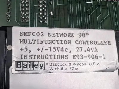 Bailey Controls NMFC02 Network 90 Multifunction Controller Module Used