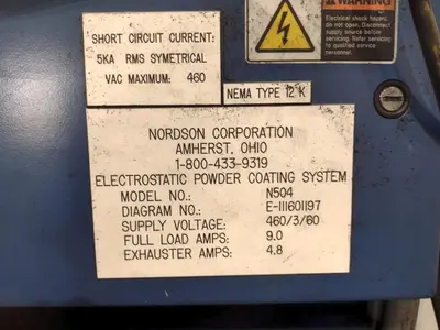 Used NORDSON N/A Paint Systems & Equipment Including Powder Coating Lines Ohio US | G-2000, Inc. #1502477