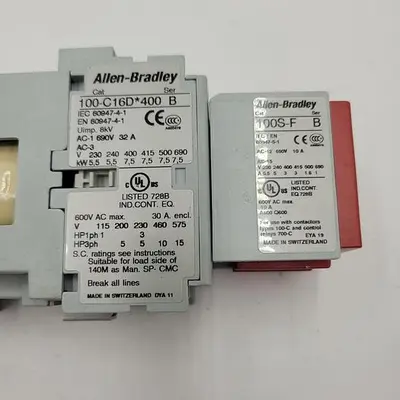 Used ALLEN BRADLEY ALLEN BRADLEY 100S-C16DJ404C CONTACTOR MOTOR CONTROL PLC Contactors | ND Industrial Surplus #1219773