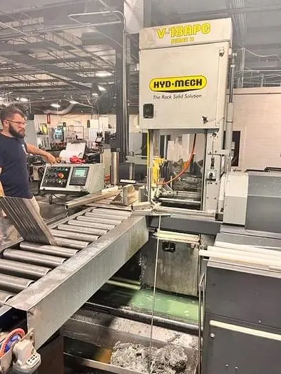Used 2008 HYDMECH V-18APC Vertical Band Saws Arkansas US | SMF MACHINE TOOLS #300186