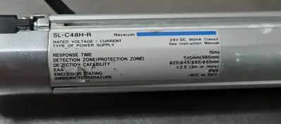 Keyence SL-C48H-R Safety Light Curtain Module Loc 6C