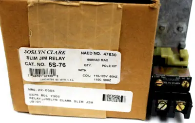 NEW JOSLYN CLARK 5S-76 SLIM JIM RELAY 5S76