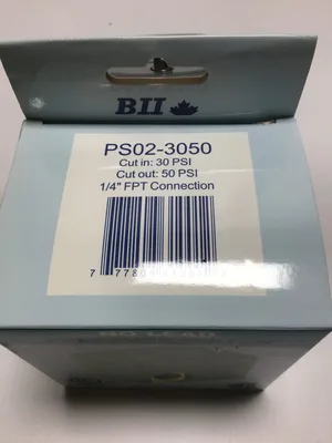 Boshart Industries PS02-3050 Pressure Switch 1/4″FPT Connection