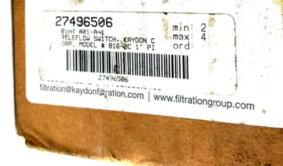 NEW KAYDON TELEFLO 816BC FLOW SWITCH DIAL INDICATOR 51B06