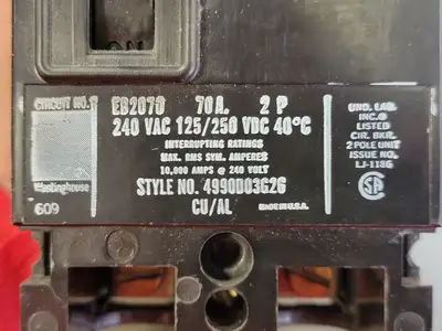 USED WESTINGHOUSE EB2070
