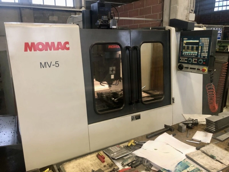 MOMAC CNC Vertical Mill, in very good working condition, visible under power