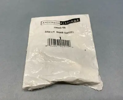 NEW ANDERSON FITTINGS HOSE BARB SWIVEL