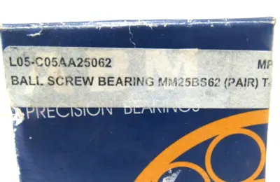 NEW ABM BS25/62/15.2RSZ.P4A.DUH BALL SCREW BEARING SET MM25BS62