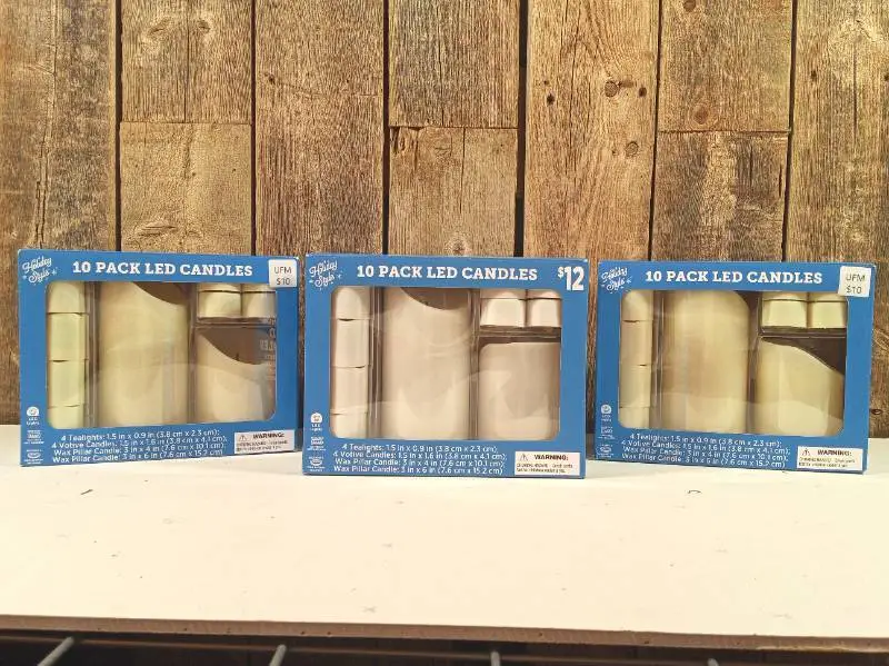 10 Pack of LED Candles (set of 4)
