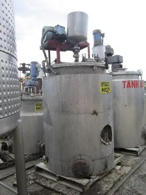 Reactor, 250 Gallon, S/st, Jkt, Agit, CE Howard, #S737600