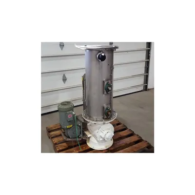 Used 10x12 Semco Rotary Valve with Receiving / Mixing Bin