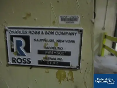 USED Ross 500 Gal Ross Vacuum Planetary Mixer, Model PVM500, S/S