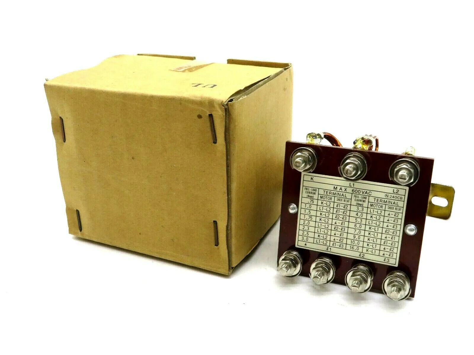 NEW TSUBAKIMOTO CHAIN CO. IAC 5MA CURRENT TRANSFORMER SHOCK RELAY