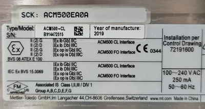 Metler-Toledo ACM500-CL Communication Module. Loc 6E