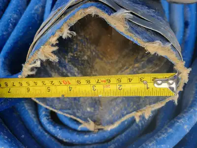 6" x 100 ft Lay Flat Hose Blue