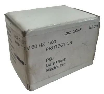 NEW ACF 313T RELAY 115V 60HZ 30I6