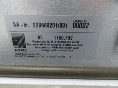Rittal AE1180.709 Electrical Enclosure 1000x800x280mm NEMA 12 Backplate