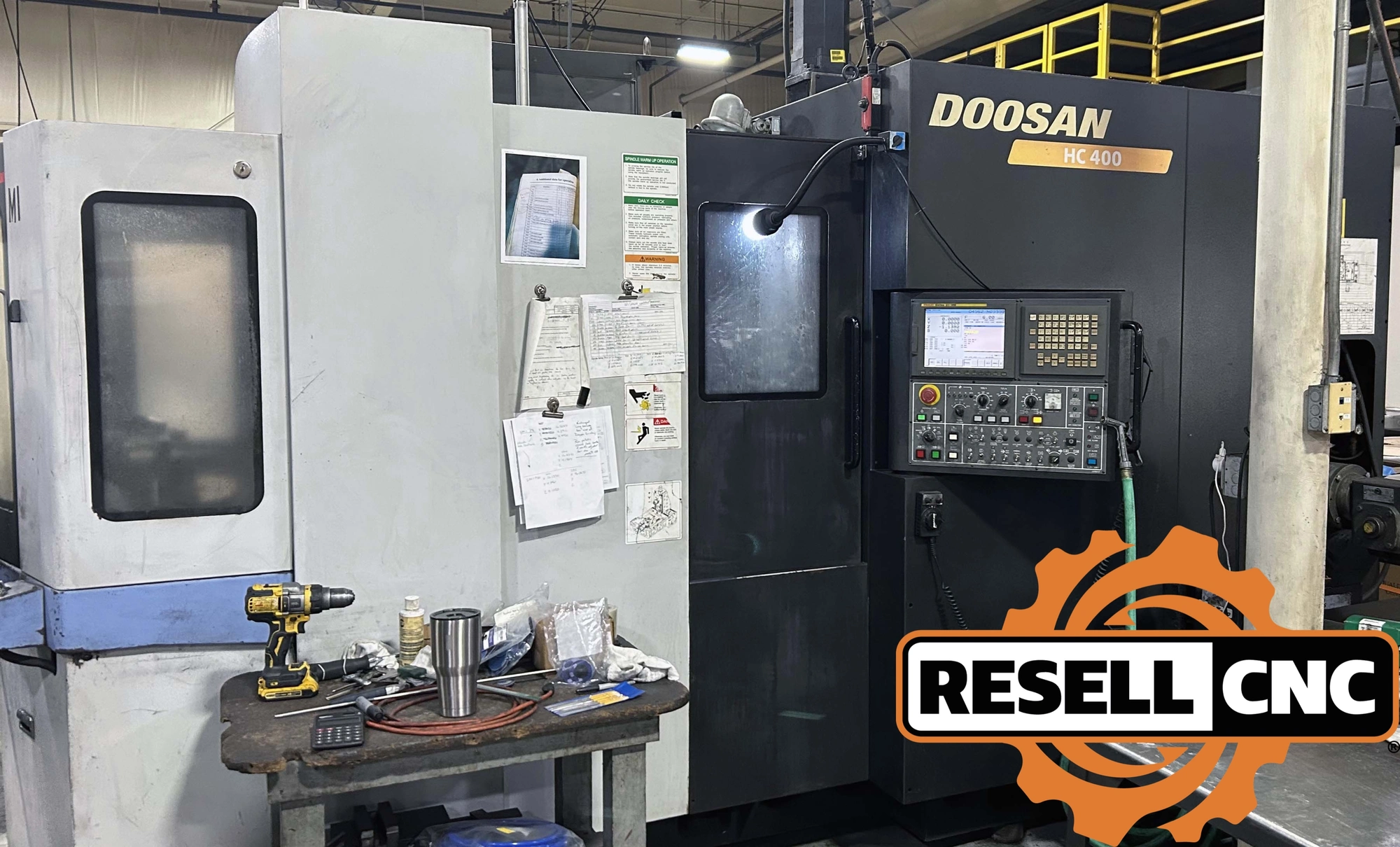 Used 2007 Doosan HC-400 Horizontal Machining Centers Florida US | Resell CNC #1362073