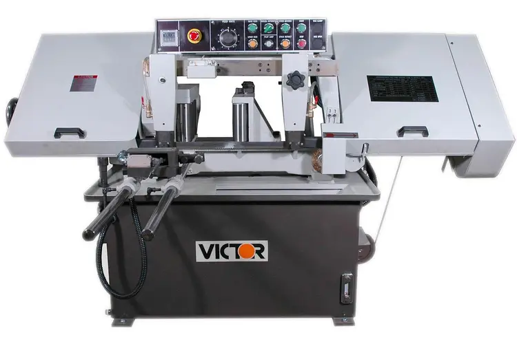New | in-Stock VICTOR MACHINES AUTO-10HSV Horizontal Dual Column Band Saws | DC Brewer Machinery #919431