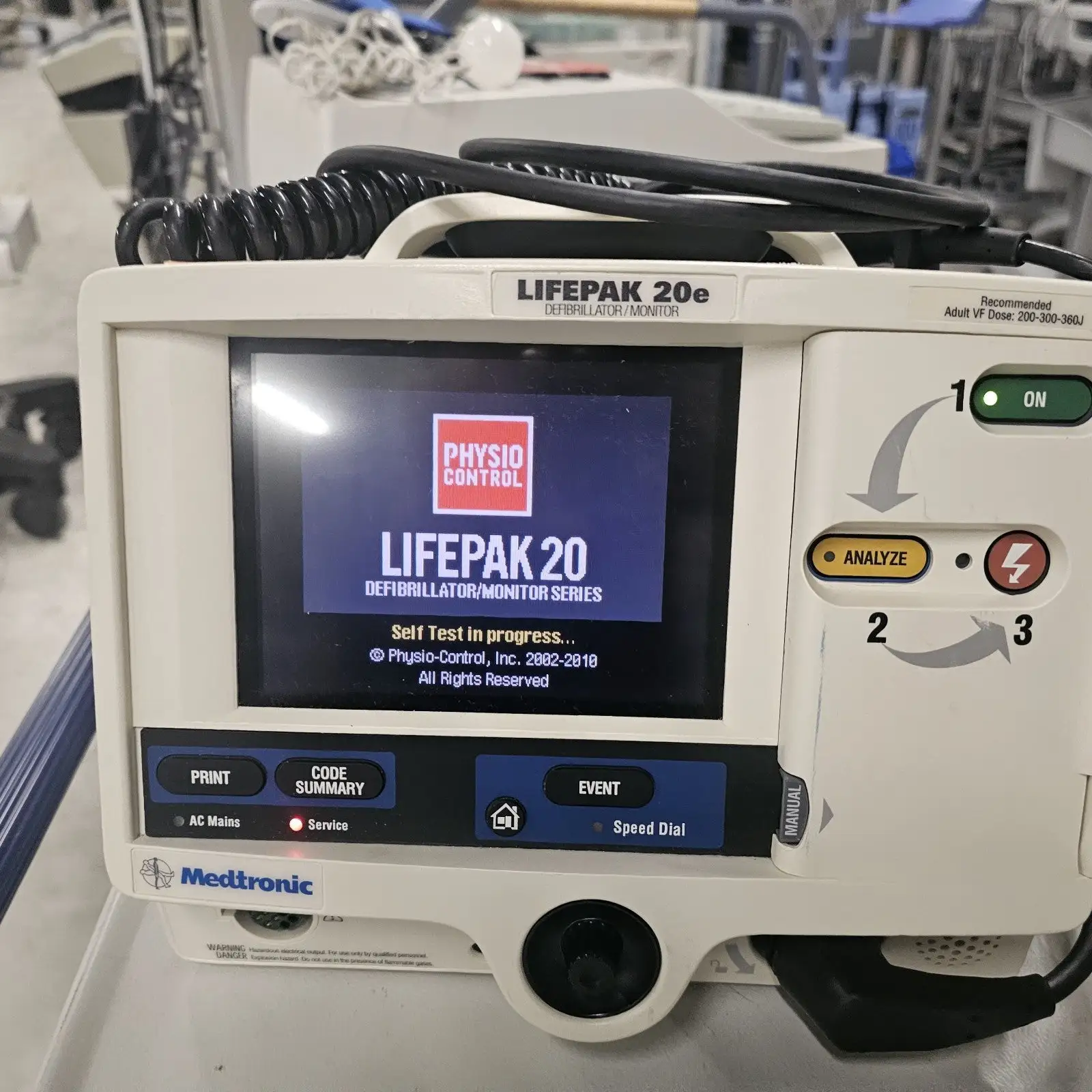 Used Physio-Control LP20e LP 20e Monitor with Cables Defibrillators Texas US | PT Medical Technologies #1458754