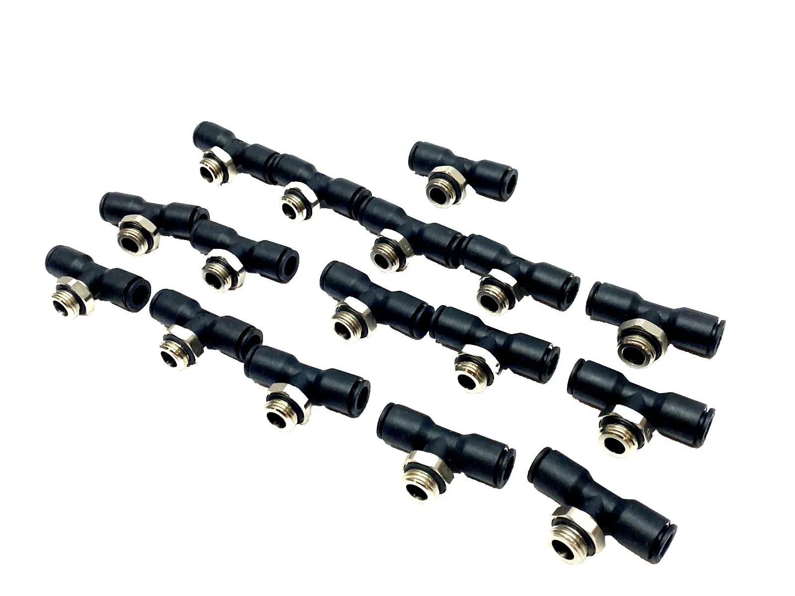 USED PARKER LEGRIS PUSH-IN TEE FITTING LOT OF 16