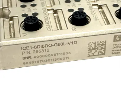 Used Pepperl+Fuchs ICE1-8DI8DO-G60L-V1D, 295312 Input / Output Modules Michigan US | Maverick Industrial Sales #1456790