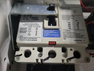 35 kW, 480V, 3 PH Motor Starter Panel / MCC