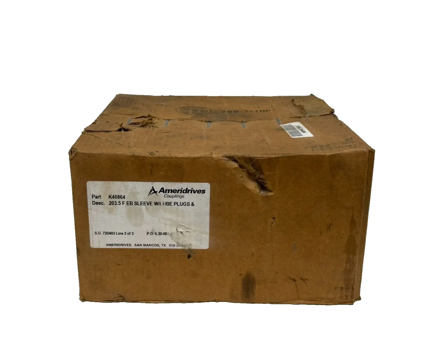 NEW AMERIDRIVES K40864 203.5 F EB SLEEVE W/ LUBE PLUGS