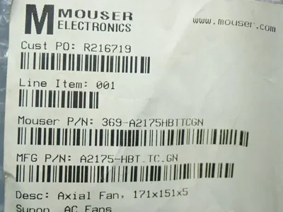 NEW MOUSER ELECTRIC 369A2175HBTTCGN