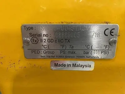 Used EMERSON EMERSON ACTUATOR WITH BALL VALVE Valves/Fittings Pennsylvania US | Global Equipment International, LLC #185884