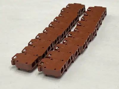 1492-LS2-BR | Allen Bradley  Internally Jumpered Distribution Block Brown LOT OF 20 - Used