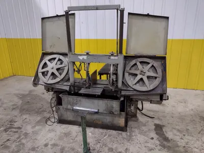 22" X 32" W.F. WELLS HORIZONTAL BANDSAW. STOCK #0133025