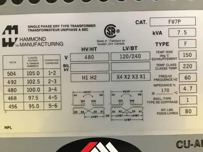 USED HAMMOND FW7P