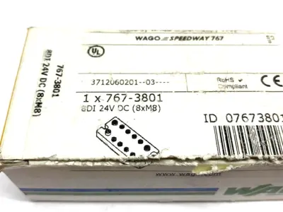 USED WAGO SPEEDWAY 767 8-CHANNEL DIGITAL I/O MODULE