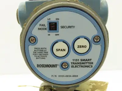 Rosemount 1151LT6SA0A22DL4C6Q Pressure Transmitter 42V 285PSI 3" Flange Mounted