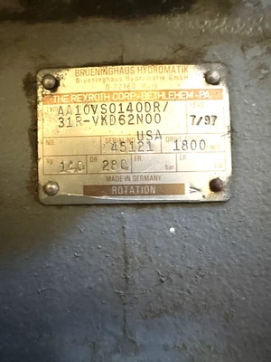 Used _UNKNOWN_ _UNKNOWN_ Hydraulic Pumps West Virginia US | Cooper Industries #1409170