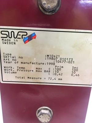 USED SWEP M10*21