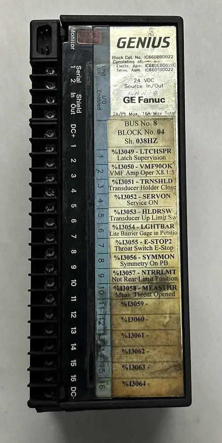 Used GE FANUC IC660BBD022 PLC Input & Output Ohio US | Surplus Asset Holdings #1237104