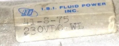 NEW ISI FLUID POWER INC. 41-S-75 VALVE WITH DECCO 24-1044 COIL 41S75, 241044