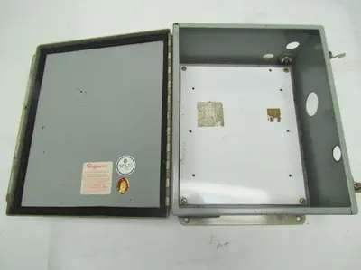 Hoffman 12X10X5" type 12 & 13 Electrical Enclosure With Backplate