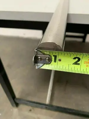 USED LIGHTNIN R355811002 STAINLESS 316L STEEL MIXING ROD / IMPELLER SHAFT, 70"