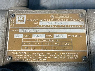 Used KILLARK XEDS30A Switchgears Ohio US | HGR 24 #1288748