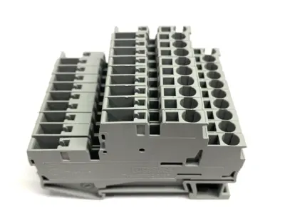 USED PHOENIX CONTACT DOUBLE LEVEL TERMINAL BLOCK STTB2,5/2P LOT OF 10