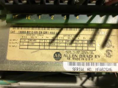ALLEN BRADLEY 1336S-B010-AA-EN-GM1-HA2-L4 DRIVE SER C STOCK SK004