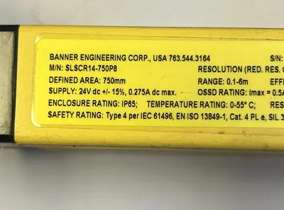 USED BANNER SLSCR14-750P8/SLSCE14-750P8