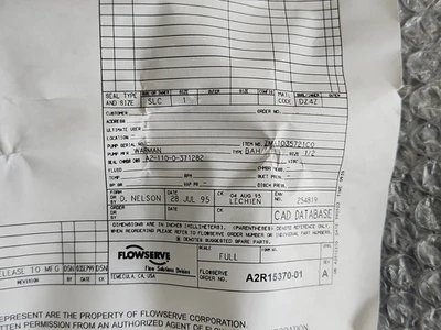 NEW Flowserve A2R15370-01
