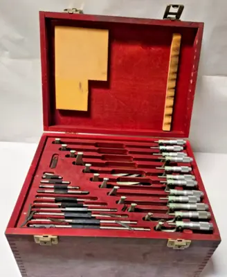 Nice Micrometer Set 0-1" - 11-12" Made by VIS Poland Machinist Tools