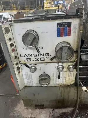 1980 LANSING 18/26"" x 120"  G20 Big Bore Engine Lathe (14664) LATHES, ENGINE_See also other Lathe Categories | Machinery International LLC (4)